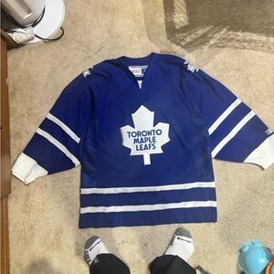 Vintage Toronto Maple Leafs Blue Hockey Jersey